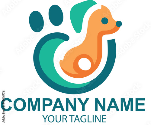 vector pet logo design 
