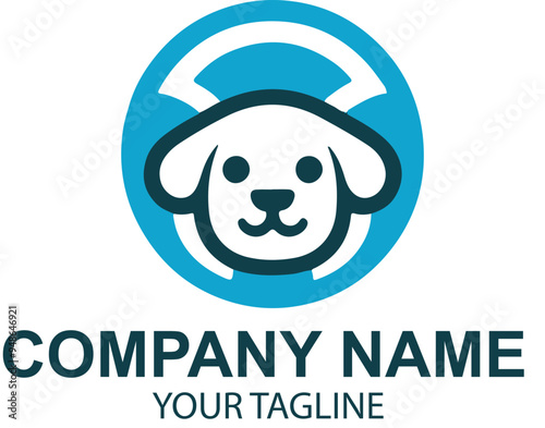 vector pet logo design 