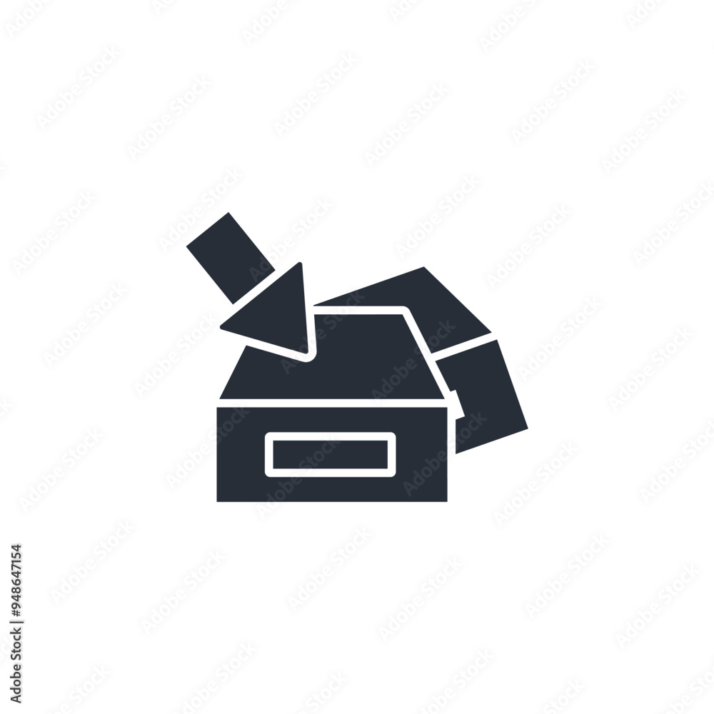 Drawer icon. vector.Editable stroke.linear style sign for use web design,logo.Symbol illustration. Drawer icon. vector.Editable stroke.linear style sign for use web design,logo.Symbol illustration.