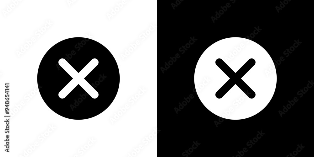 Close button icon Flat fill set collection Close button icon Flat fill set collection
