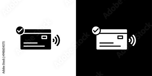 Contactless Payment icon Flat fill set collection