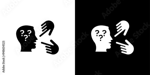 Criticism icon Flat fill set collection