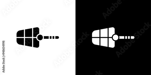 Dog muzzle icon Flat fill set collection