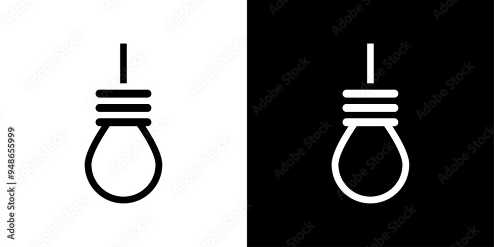 Obraz premium gallows icon Flat fill set collection