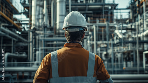 The depiction of an engineer wearing a hard hat on-site resonates with construction projects