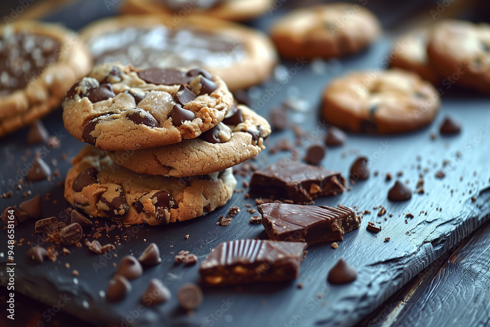 Chocolate chip cookies. Chocolate chip cookies.