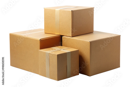 cardboard box isolated on a White background 