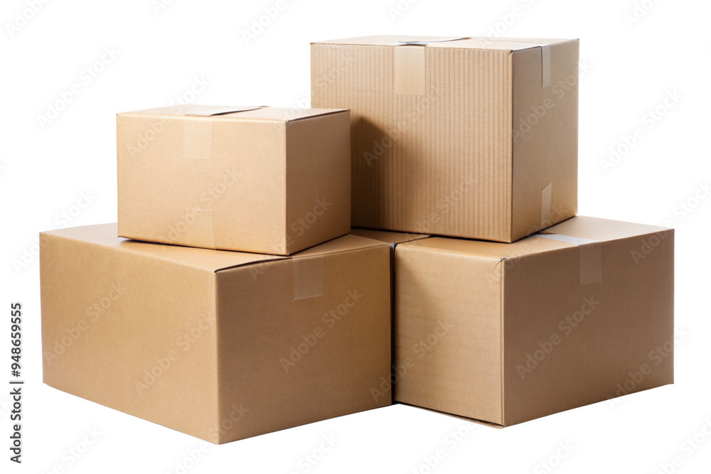 cardboard box isolated on a White background cardboard box isolated on a White background