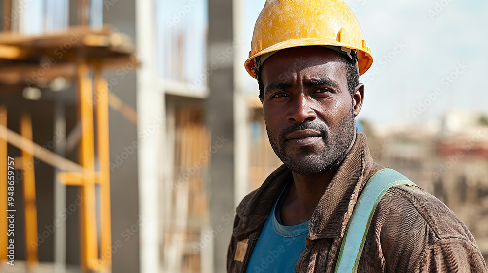 The depiction of an engineer wearing a hard hat on-site resonates with construction projects The depiction of an engineer wearing a hard hat on-site resonates with construction projects