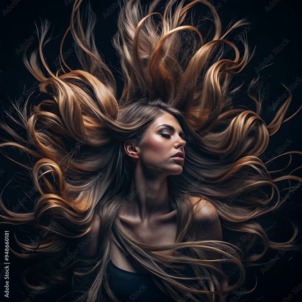 Fototapeta premium hairdresser, hair, barber, man, feminine, haircut, salon, client, comb, cut, highlight, care, scissors
