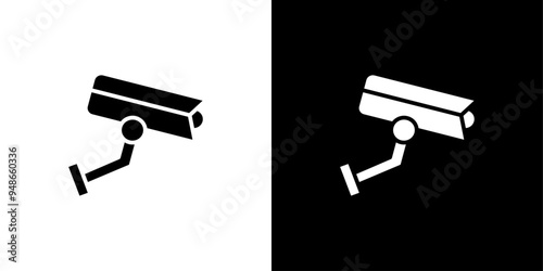 surveillance icon Flat fill set collection