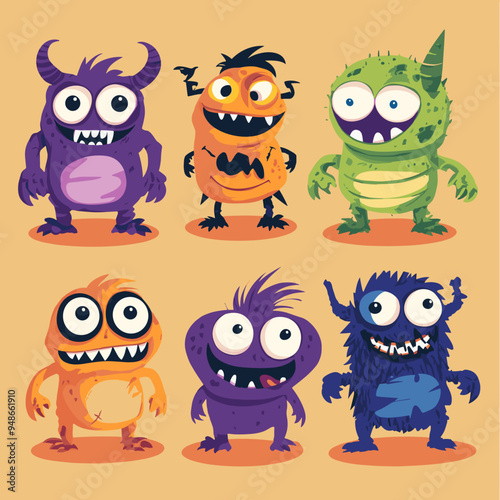 A set of fun Halloween inspired characters.
