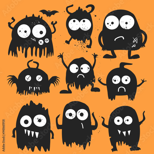 A set of fun Halloween inspired characters.