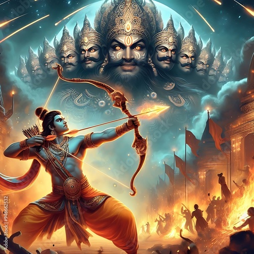 Happy Dussehra creative poster