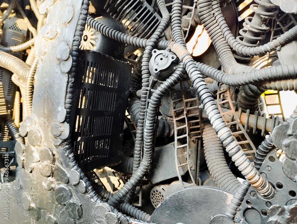 Fototapeta premium the mechanism of the clock