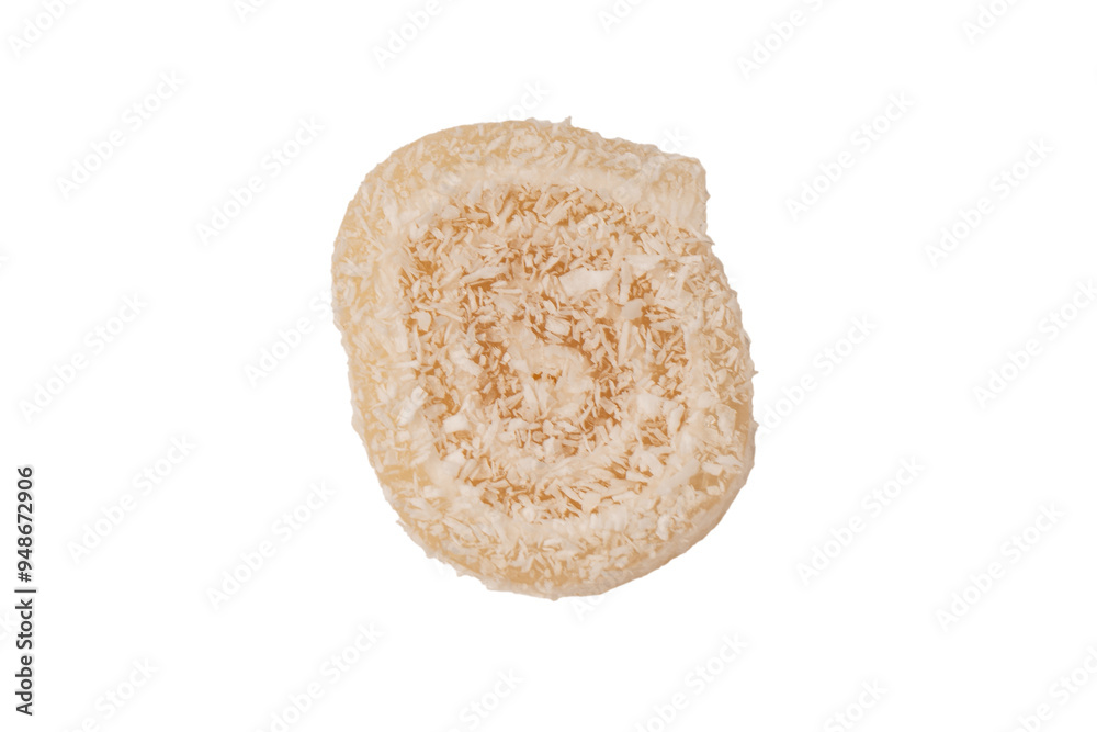 Coconut candy roll isolated on a white background. Coconut candy roll isolated on a white background.