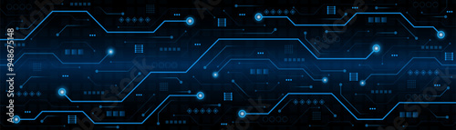 Technology background, electronic circuit board or modern internet network connection.
