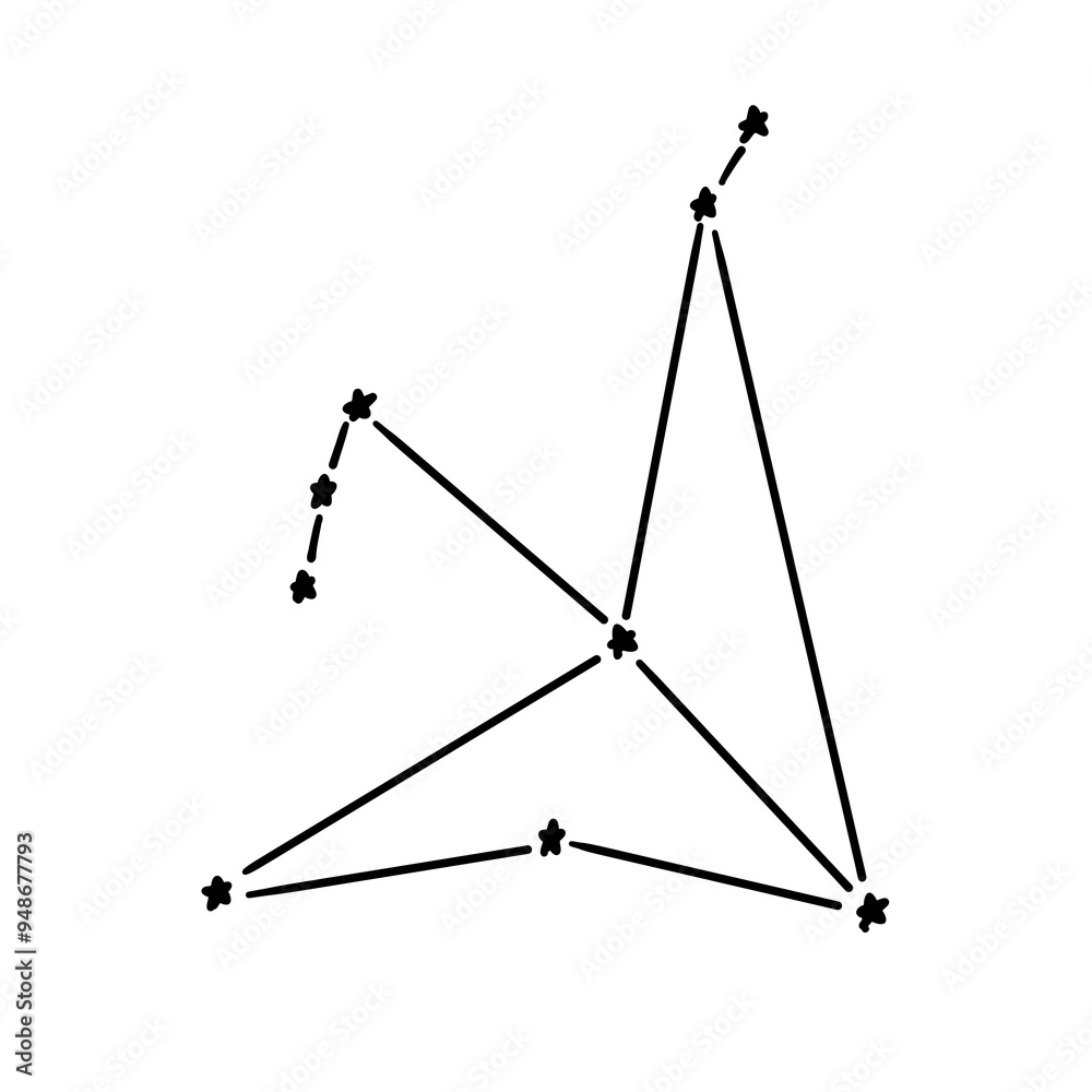 constellation of aquila illustration constellation of aquila illustration