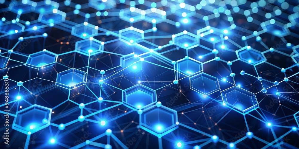 Hexagon Network Abstract, Futuristic, Digital, 3D, Technology Hexagon Network Abstract, Futuristic, Digital, 3D, Technology
