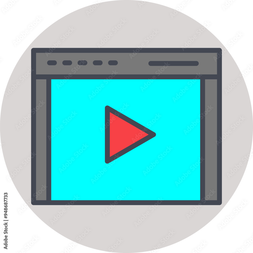 Multimedia Vector Icon