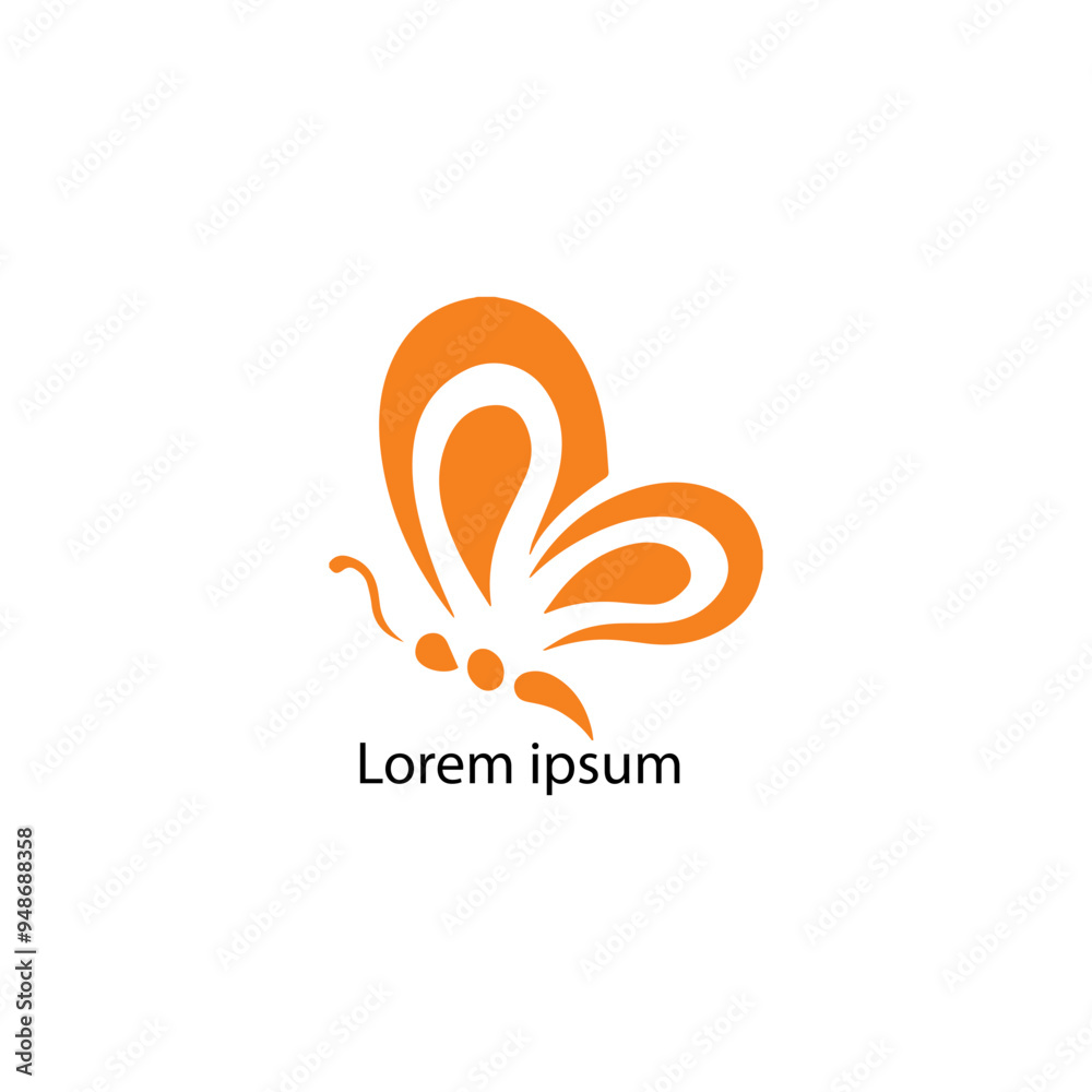 Obraz premium Butterfly Logo Stock Illustrations, Colorful Butterfly Logo Template Illustration Design. Vector.