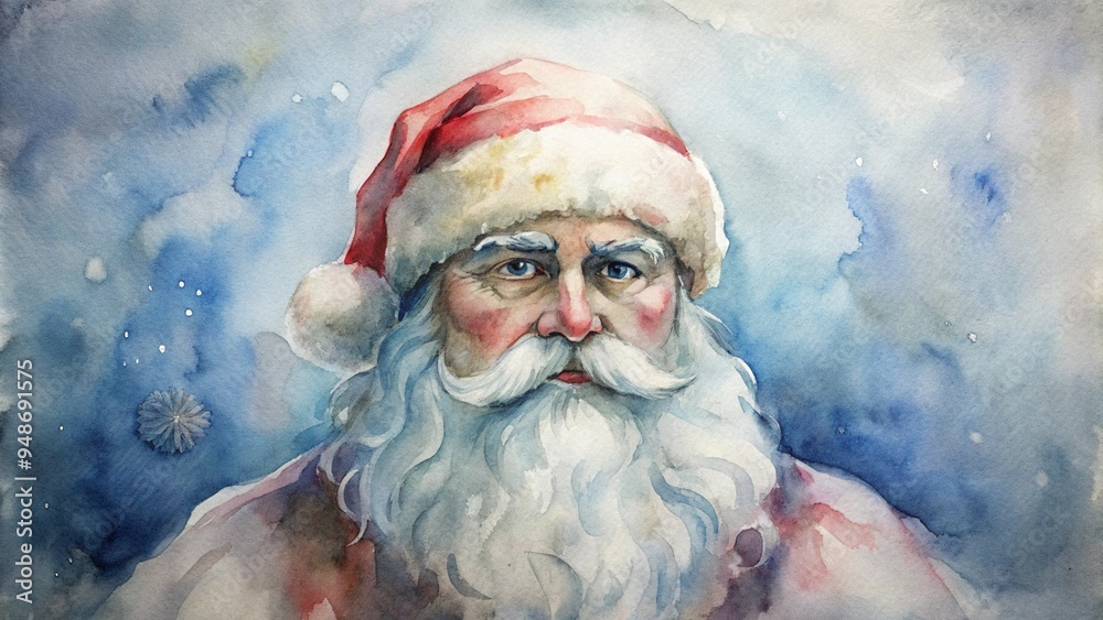 Smiling and cute Santa Claus celebrating Christmas and Happy New Year, beautiful New Year gifts and winter cartoon characters Smiling and cute Santa Claus celebrating Christmas and Happy New Year, beautiful New Year gifts and winter cartoon characters