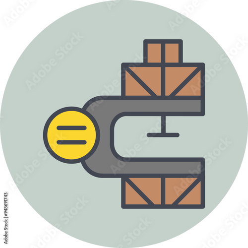 Clamp Vector Icon