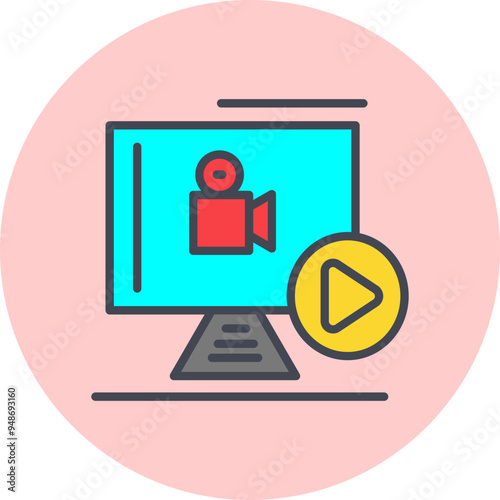 Play Button Vector Icon