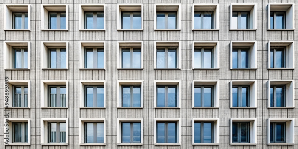 Modern Architecture - Gridded Facade with Multiple Windows, Architecture, Facade, Windows Modern Architecture - Gridded Facade with Multiple Windows, Architecture, Facade, Windows