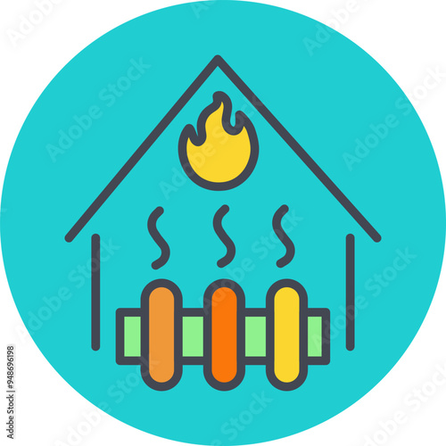 Heating System Vector Icon