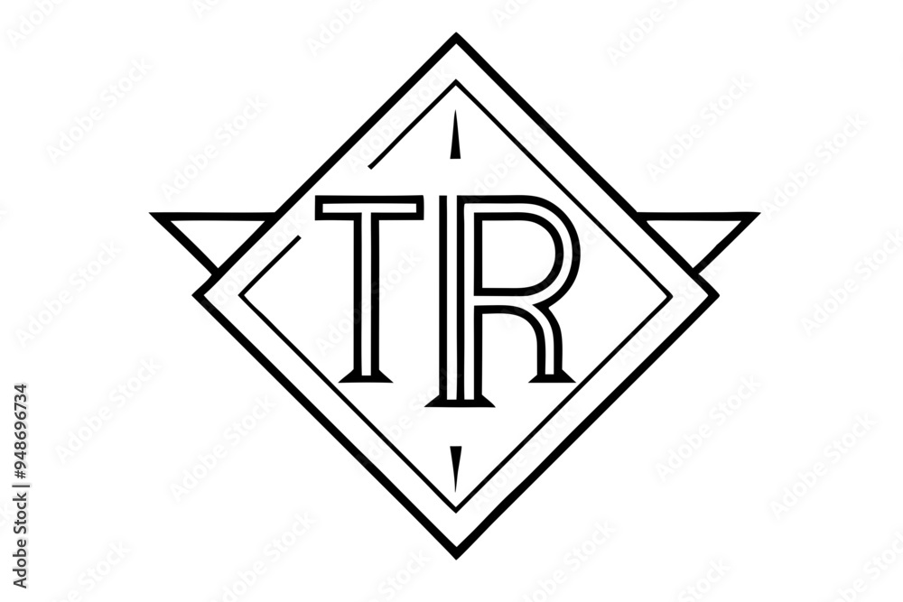 TR Logo Vector Art Design TR Logo Vector Art Design