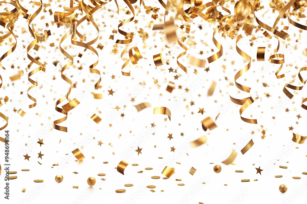 Falling gold confetti seamless background. Can be used for celebration, Christmas, New Year, Carnival festivity, Valentine’s Day, Holiday, National Holiday, etc. Falling gold confetti seamless background. Can be used for celebration, Christmas, New Year, Carnival festivity, Valentine’s Day, Holiday, National Holiday, etc.