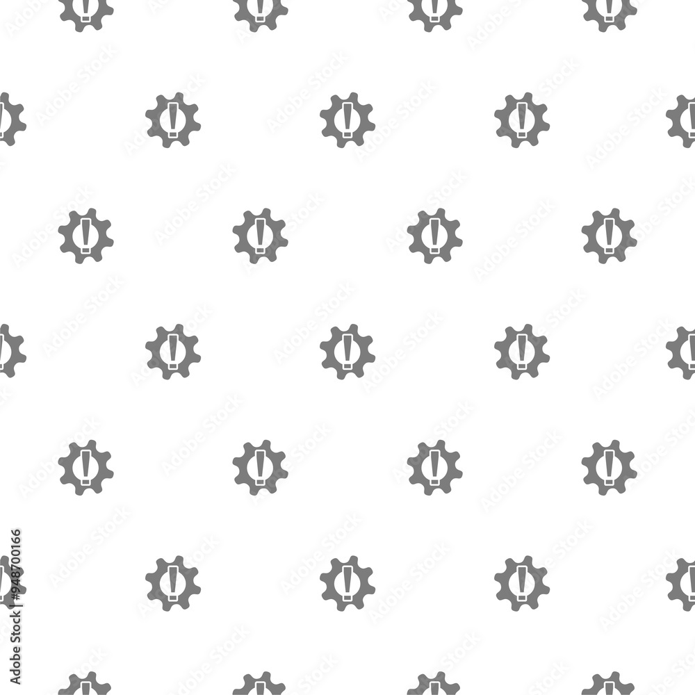 System error icon seamless pattern on white System error icon seamless pattern on white