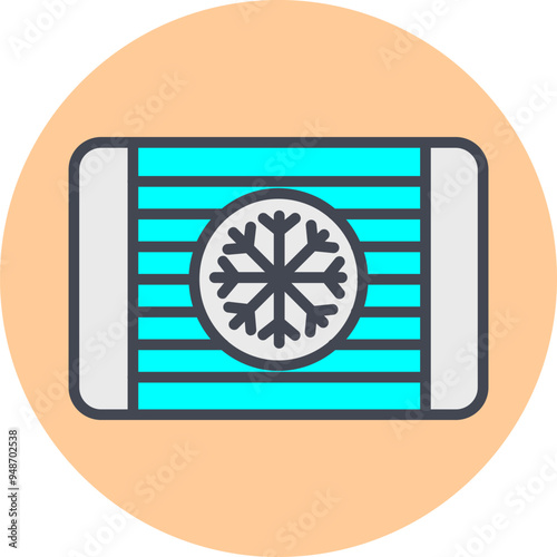 Cooling Vector Icon