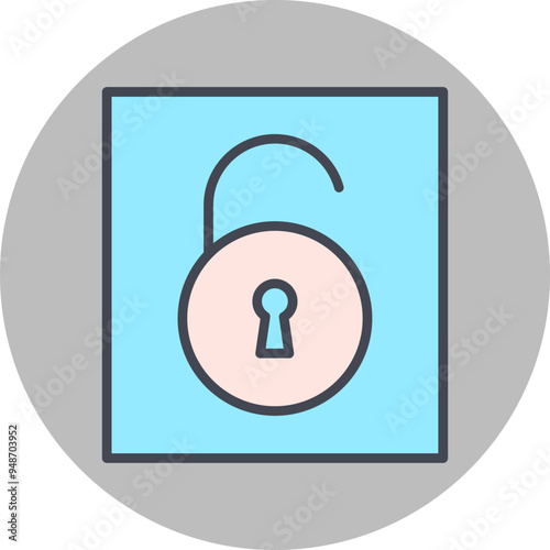 Open Lock I Vector Icon