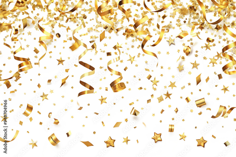 Falling gold confetti seamless background. Can be used for celebration, Christmas, New Year, Carnival festivity, Valentine’s Day, Holiday, National Holiday, etc. Falling gold confetti seamless background. Can be used for celebration, Christmas, New Year, Carnival festivity, Valentine’s Day, Holiday, National Holiday, etc.