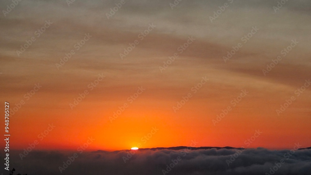 Fototapeta premium sunset in the mountains