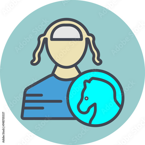 Jockey Vector Icon