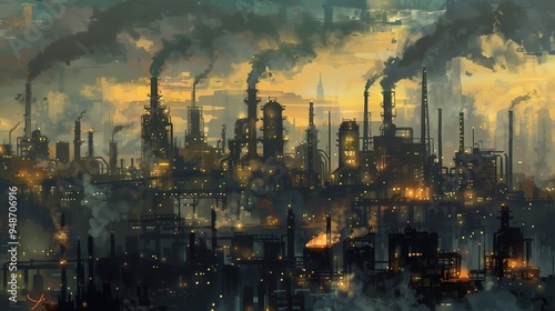 industrial cityscape