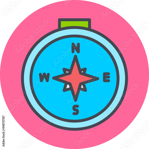 Compass Vector Icon