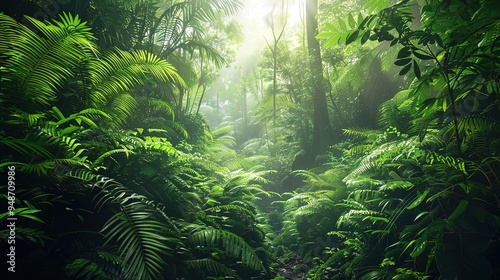 Natural forest wallpaper