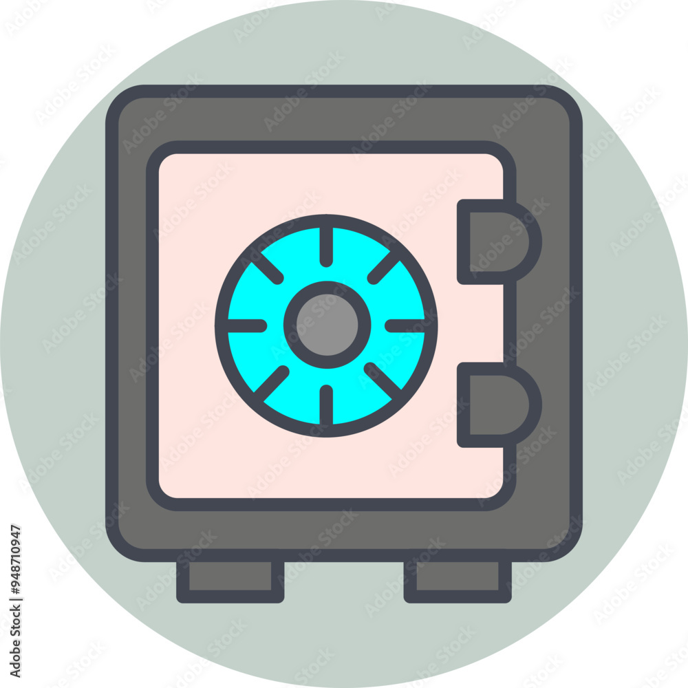 Safe Vector Icon Safe Vector Icon