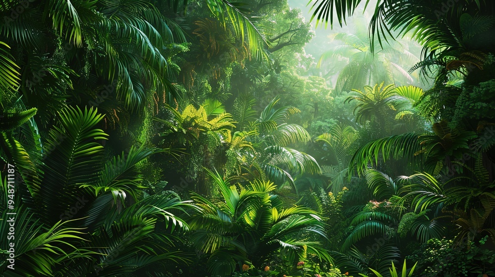 Fototapeta premium Natural forest wallpaper