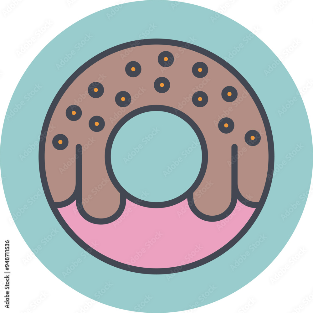 Doughnut Vector Icon