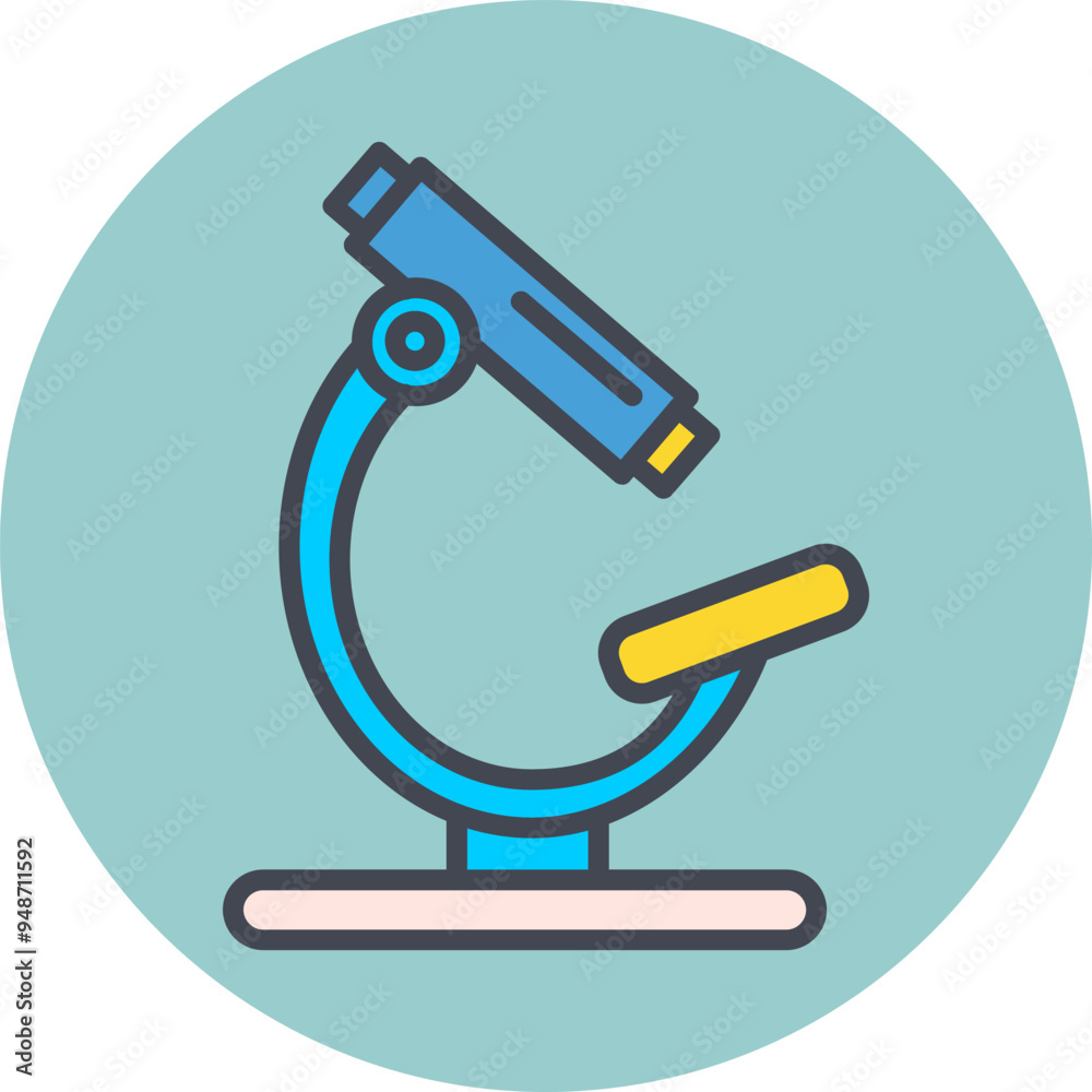 Microscope Vector Icon Microscope Vector Icon
