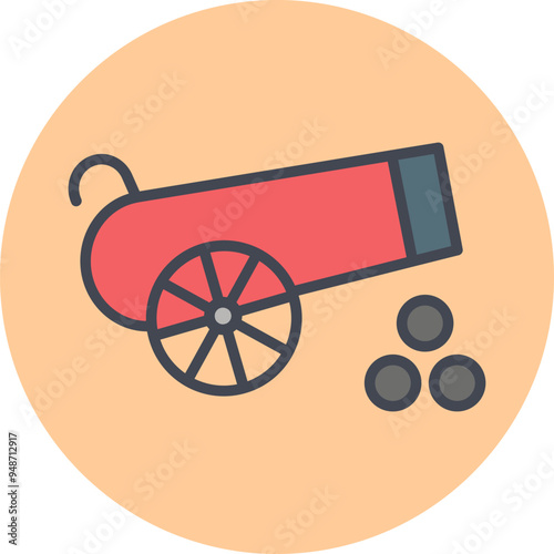 Cannon Balls Vector Icon