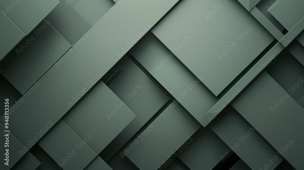 Dark Green Geometric Abstract Overlapping Rectangles Background Dark Green Geometric Abstract Overlapping Rectangles Background