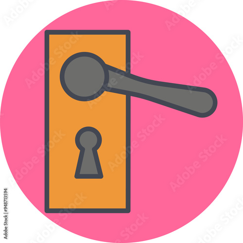 Door Handle Vector Icon