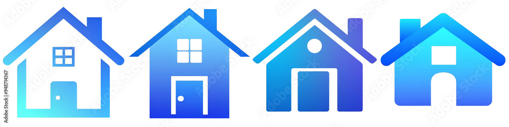 House clipart collection, symbol, logos, icons isolated on transparent background House clipart collection, symbol, logos, icons isolated on transparent background