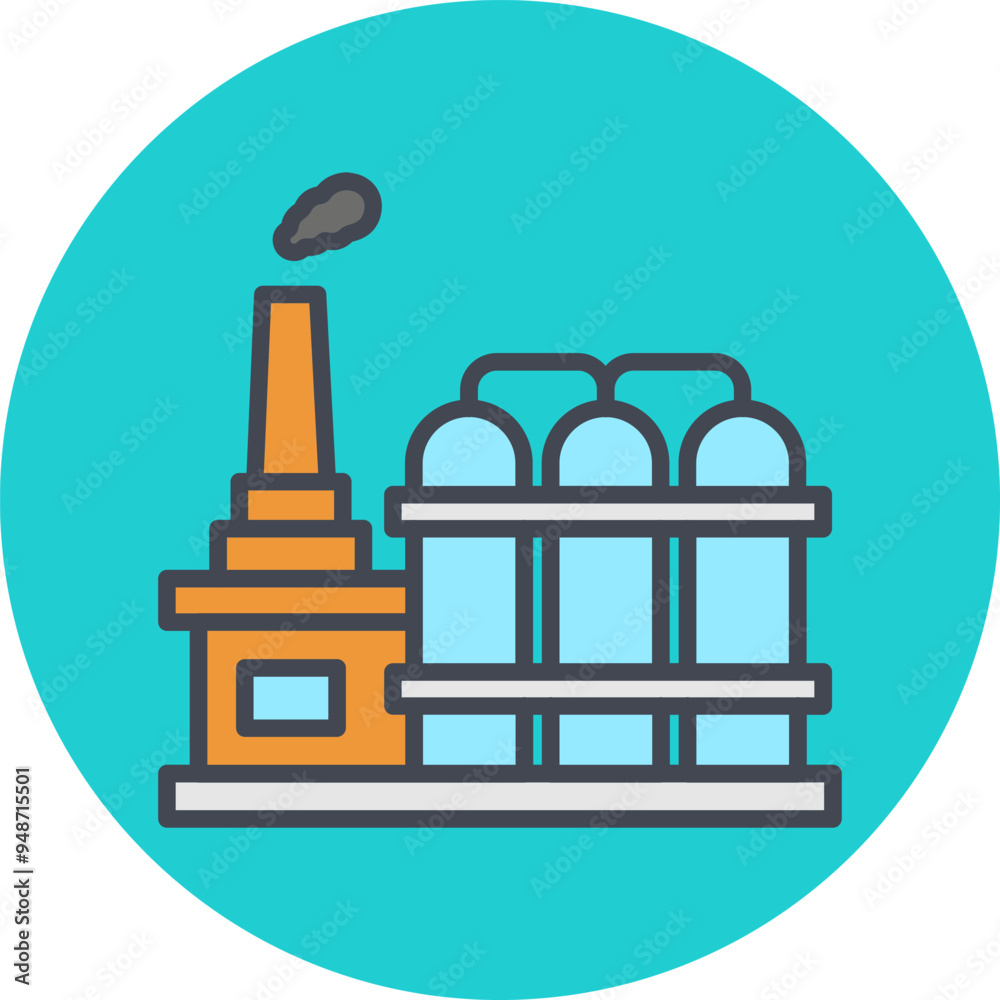 Obraz premium Factory II Vector Icon
